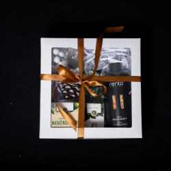 Dovanų rinkinys dovanų dėžutėje CITRINA. Medus, eterinis aliejus ir kvapioji esencija 