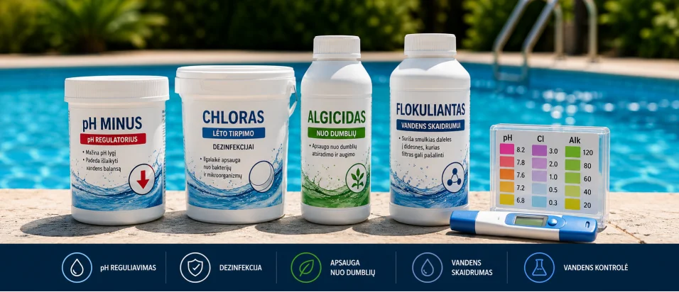 5 svarbiausios baseino chemijos priemonės