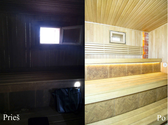 Saunos renovacija Račkauskų sodyboje "Agluonoje" - Renovacijos