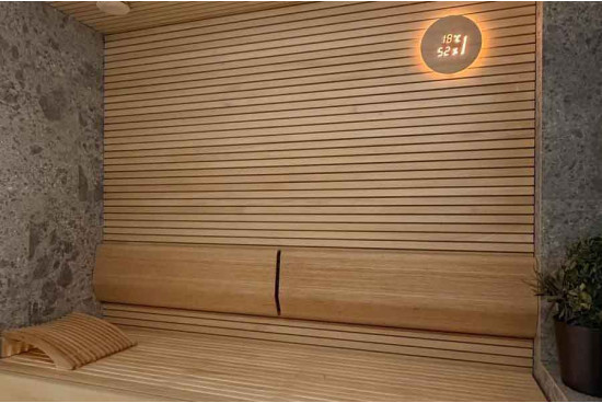 Sauna su medžio ir akmens apdaila - Saunos