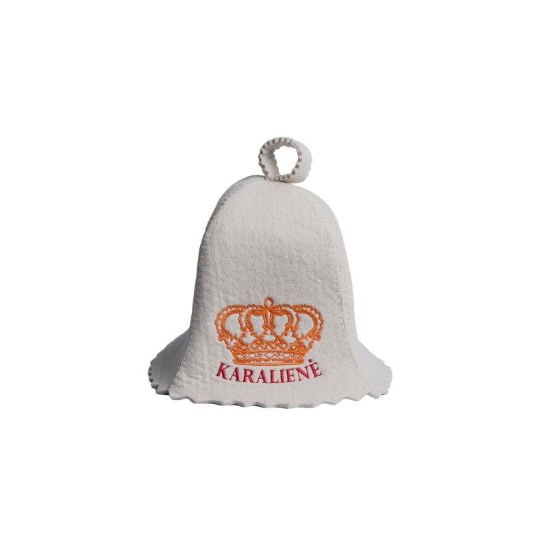 Pirties kepurė - KARALIENĖ, balta