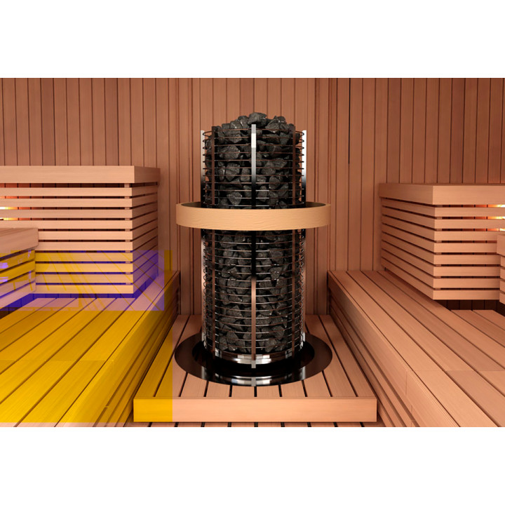 Elektrinė pirties krosnelė – SAWOTEC Tower, be valdymo pulto