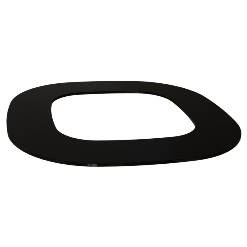 Krosnelės apvadas - HELO Himalaya, juodas stiklas