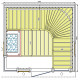 Pirties kabina Leili Exclusive, 150x180cm