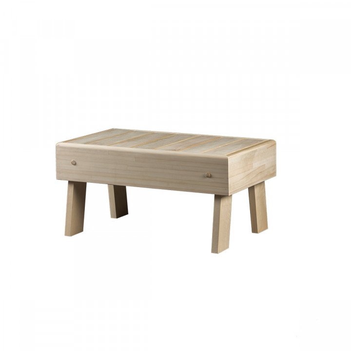 Pirties suoliukas - laiptas HS 1, drebulės mediena