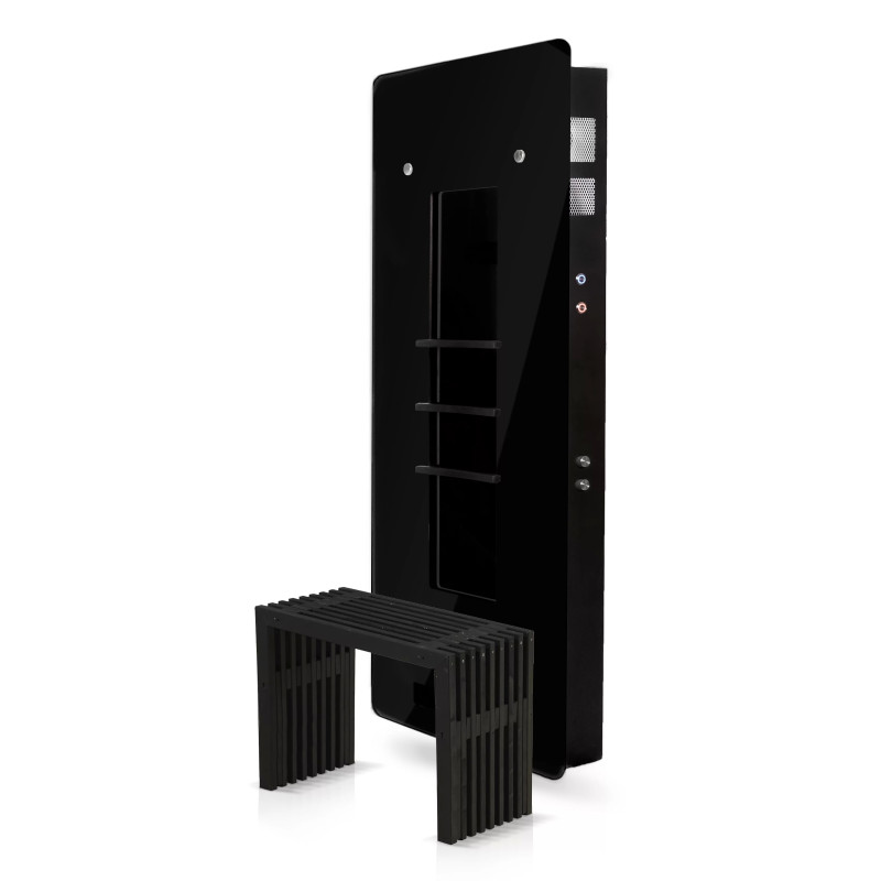 Infraraudonųjų spindulių plokštė airRed Classic, juodas