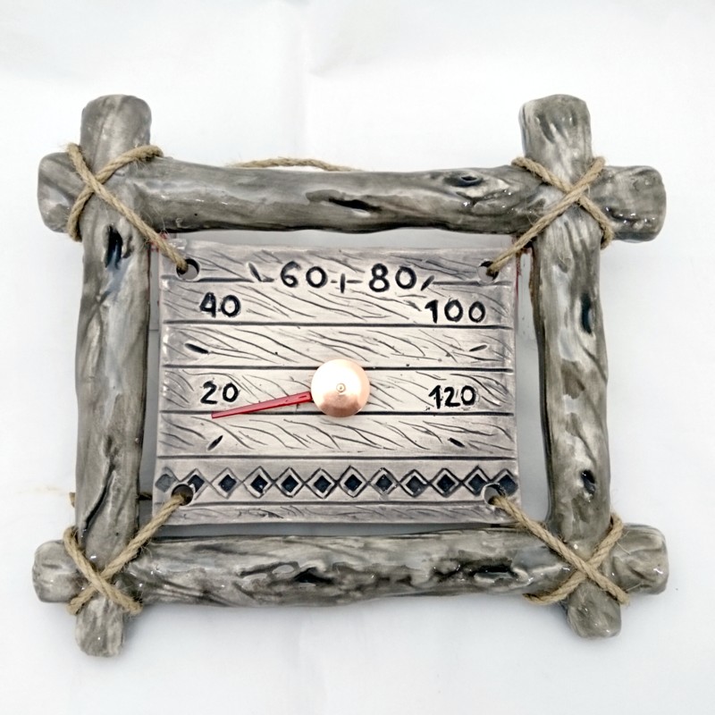 Keraminis pirties termometras - šakelių rėmelyje