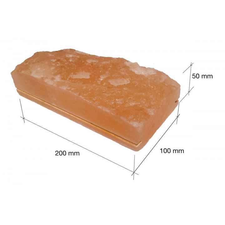Išfrezuotos skaldytos himalajų druskos plytos 200x100x50mm