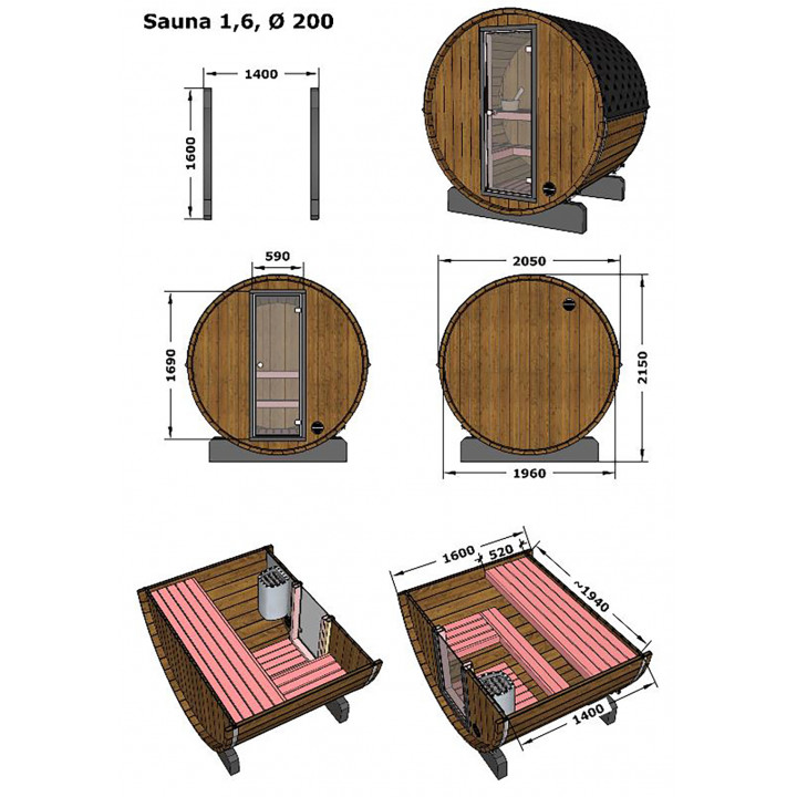 Pirties namelis - Terrace sauna