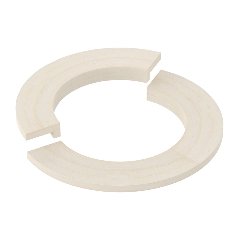 Krosnelės apvadas - SAWOTEC Tower Round krosnelei, medinis