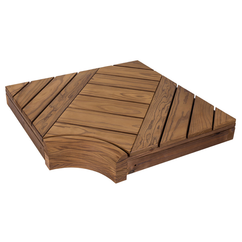 Kampinis gulto elementas moduliniams pirties gultams, Pušies mediena