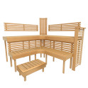 Modulinis pirties gultas PREMIUM, juodalksnio mediena - 0 Modulinis pirties gultas PREMIUM, juodalksnio mediena - 0