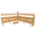 Modulinis pirties gultas PREMIUM, juodalksnio mediena - 1 Modulinis pirties gultas PREMIUM, juodalksnio mediena - 1