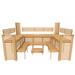 Modulinis pirties gultas PROFESSIONAL, 3200x2090mm  Modulinis pirties gultas PROFESSIONAL, 3200x2090mm