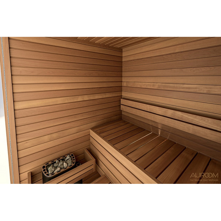 Auroom pirties kabina, 150x150x205cm, vitrininė siena
