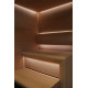 CARIITTI Sauna Linear Glass - optinio apšvietimo tvirtinimas