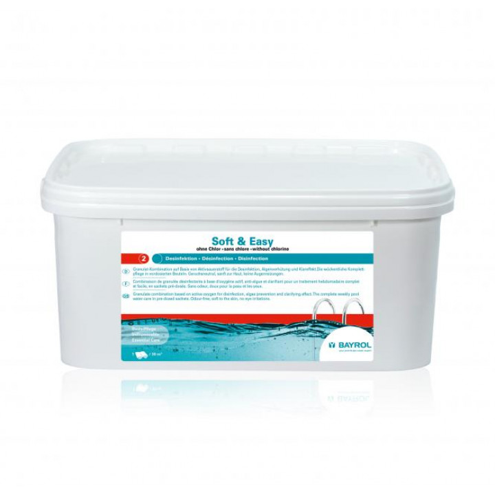 Baseinų priežiūros priemonė BE CHLORO Soft & Easy, 2,24 kg