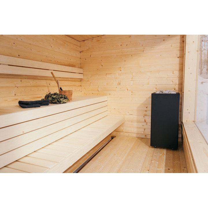 Elektrinė pirties krosnelė - HUUM CORE, juoda
