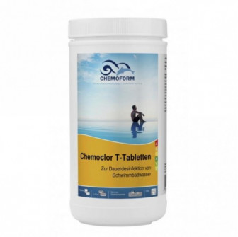 Lėto tirpimo chloras CHEMOCLOR T-Tabletės po 20 g, 1 kg