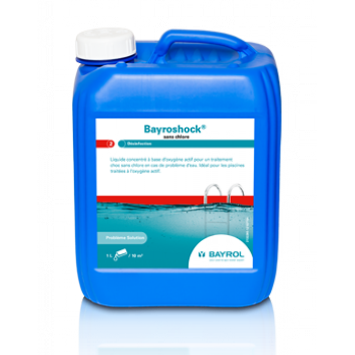 Baseinų Priežiūros Priemonė Be Choro - Bayroshock, 5l