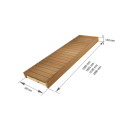 Pirties gultas, Termo drebulė, 400x1600-2400 mm - 2 Pirties gultas, Termo drebulė, 400x1600-2400 mm - 2