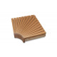 Kampinis gulto elementas moduliniams pirties gultams, 600x600 mm, Juodalksnis