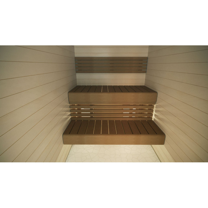 Nugaros atrama, Termo-drebulės mediena, 16x300x1550-2350mm
