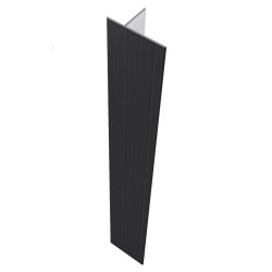 HARVIA aliuminis durų apdailos komplektas 8x19-21, juodas  HARVIA aliuminis durų apdailos komplektas 8x19-21, juodas