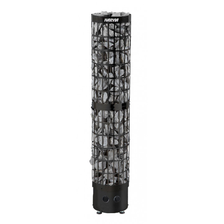 Elektrinė pirties krosnelė - HARVIA Cilindro Black Steel PC66 6,6 kW