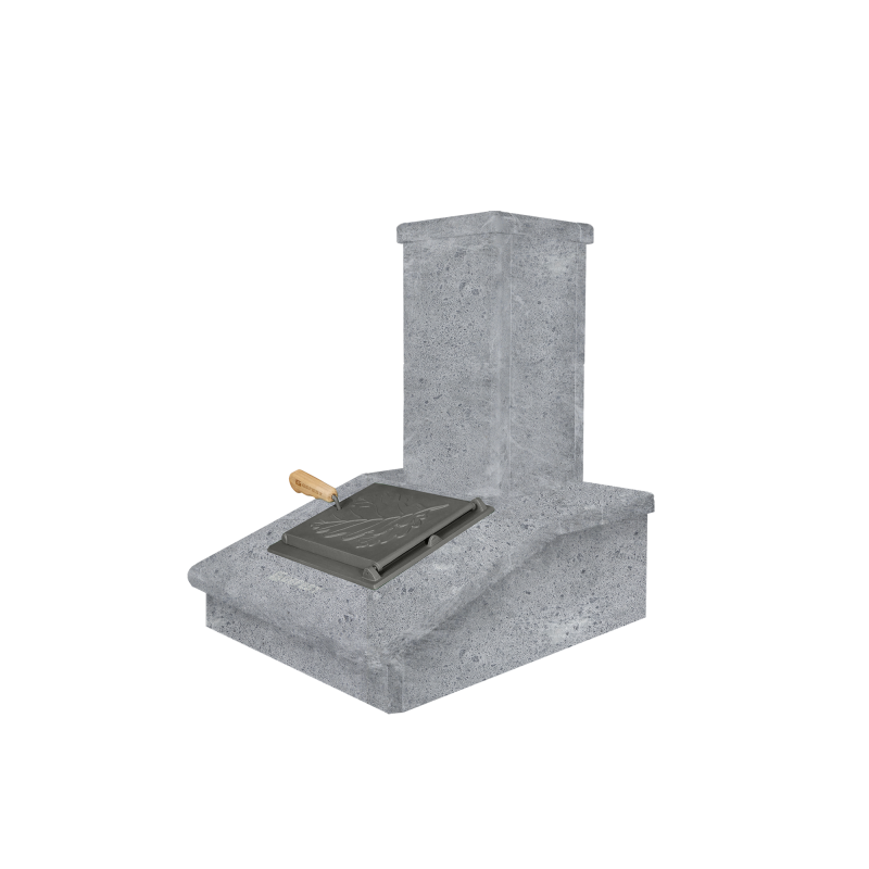 Akmeninė kamino apdaila, Muilo akmuo, 540 mm