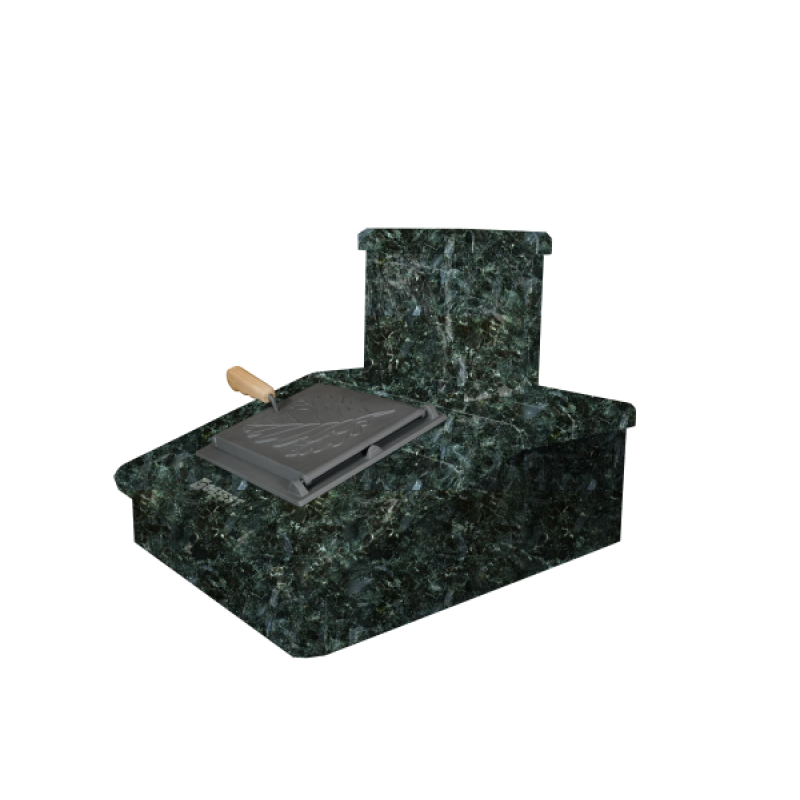 Akmeninė kamino apdaila, Serpentinas, 290 mm