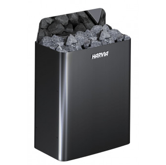 Elektrinė pirties krosnelė - HARVIA The Wall Black Steel SW45E 4.5 kW