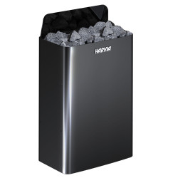 Elektrinė pirties krosnelė - HARVIA The Wall Black Steel SW90E 9 kW  Elektrinė pirties krosnelė - HARVIA The Wall Black Steel SW90E 9 kW