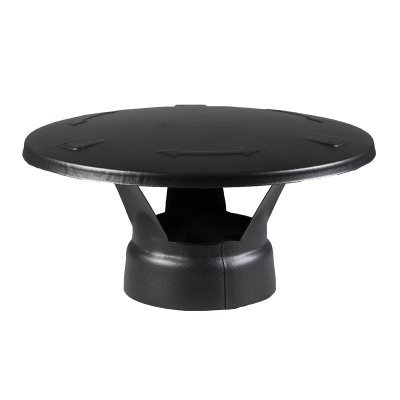 Atsarginė dalis krosnelių kaminui HARVIA- Lietaus stogelis, juodas