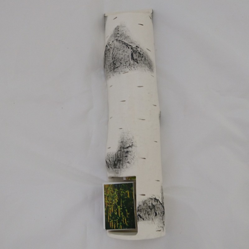 Keraminis degtukų dėžutės laikiklis - beržas