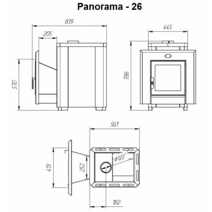 Malkinė pirties krosnelė - NOVA PANORAMA 26