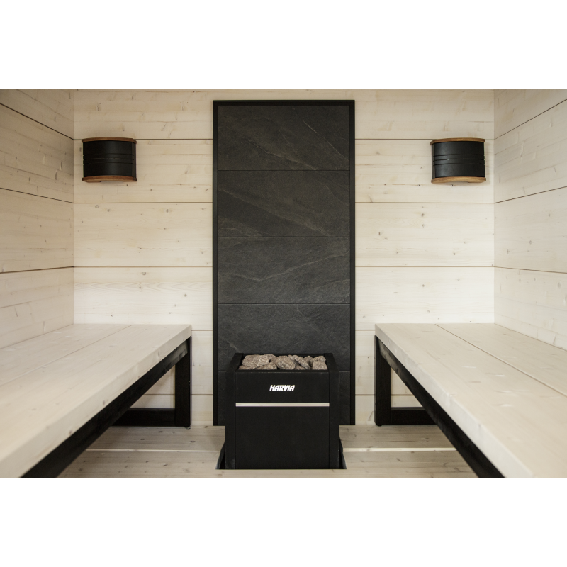 HARVIA akmeninė siena, Juodas rėmas