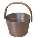 SAUNIA PYORRE kibirėlio ir samčio rinkinys 6 L, aliuminis - 1 SAUNIA PYORRE kibirėlio ir samčio rinkinys 6 L, aliuminis - 1