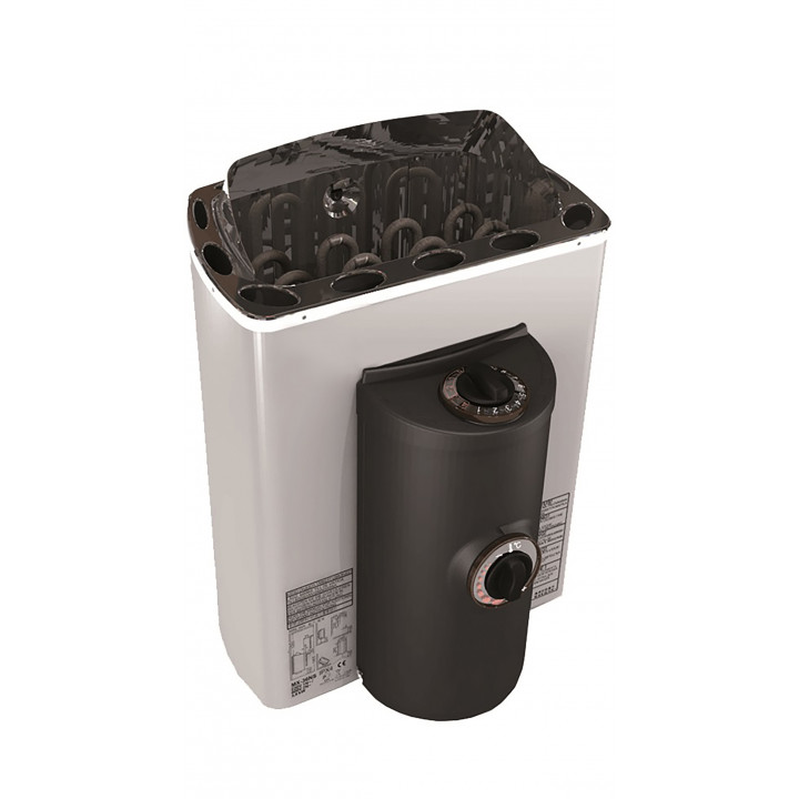 Elektrinė pirties krosnelė – SAWOTEC MINI X Corner, 2,3kW, su valdymo pultu