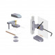 ABLOY durų vyriai garinės pirties durims, pilka, ABLFL75