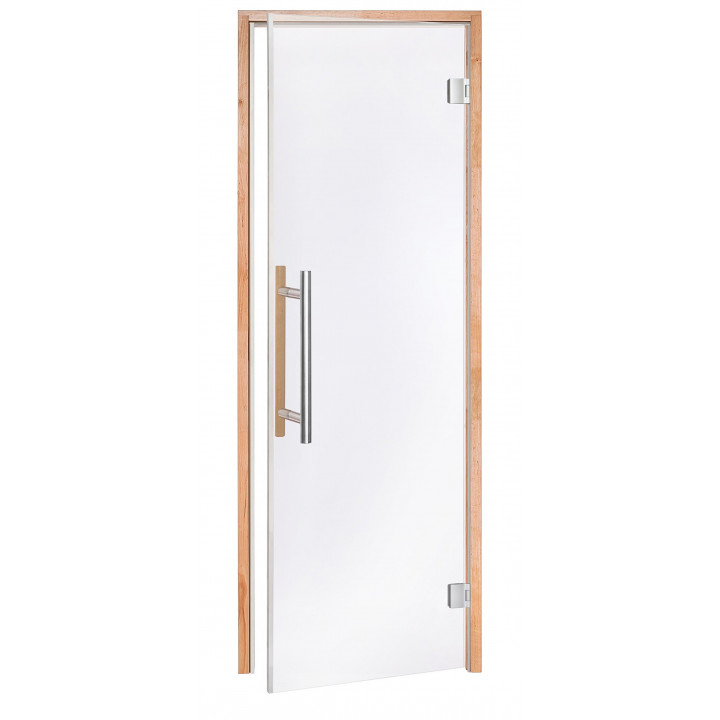 AD BENELUX stiklinės pirties durys, 80 x 200, Juodalksnis, Permatoma