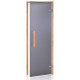 AD NATURAL stiklinės pirties durys, Matinis stiklas, 90 x 190, Juodalksnis, Matinė pilka