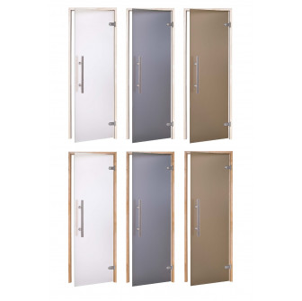 AD PREMIUM LIGHT stiklinės pirties durys, Matinis stiklas