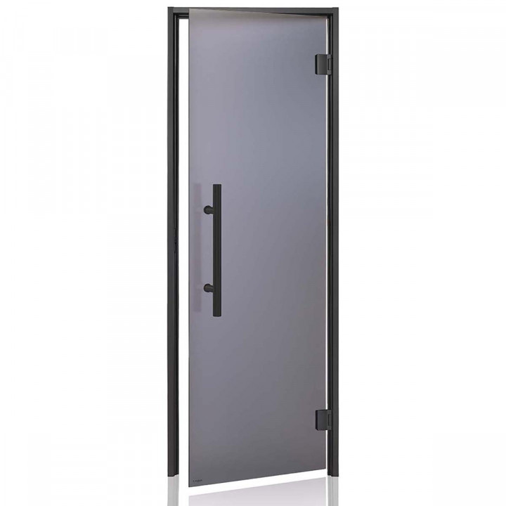 AD PREMIUM stiklinės durys turkiškoms pirtims, Matinis stiklas, 90 x 200, Matinė pilka