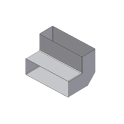 Alkūnė siaura 50x150, 90° - 0