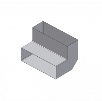 Alkūnė siaura 50x150, 90°