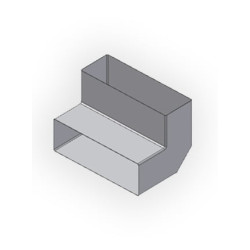 Alkūnė siaura 50x150, 90°  Alkūnė siaura 50x150, 90°