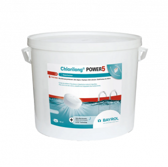 Lėto tirpimo daugiafunkcinės chloro tabletės Chlorilong Power 5, 5kg
