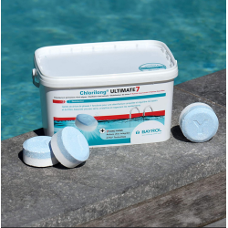 Lėto tirpimo chloro tabletės Chlorilong Ultimate 7, 4.8 Kg  Lėto tirpimo chloro tabletės Chlorilong Ultimate 7, 4.8 Kg