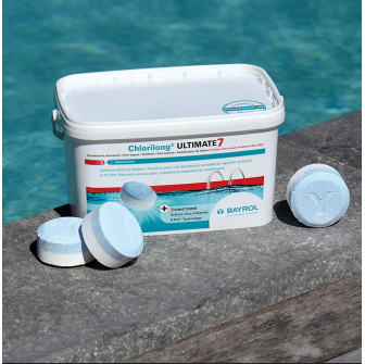 Lėto tirpimo chloro tabletės Chlorilong Ultimate 7, 4.8 Kg